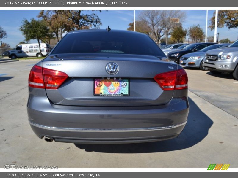 Platinum Gray Metallic / Titan Black 2012 Volkswagen Passat 2.5L SEL