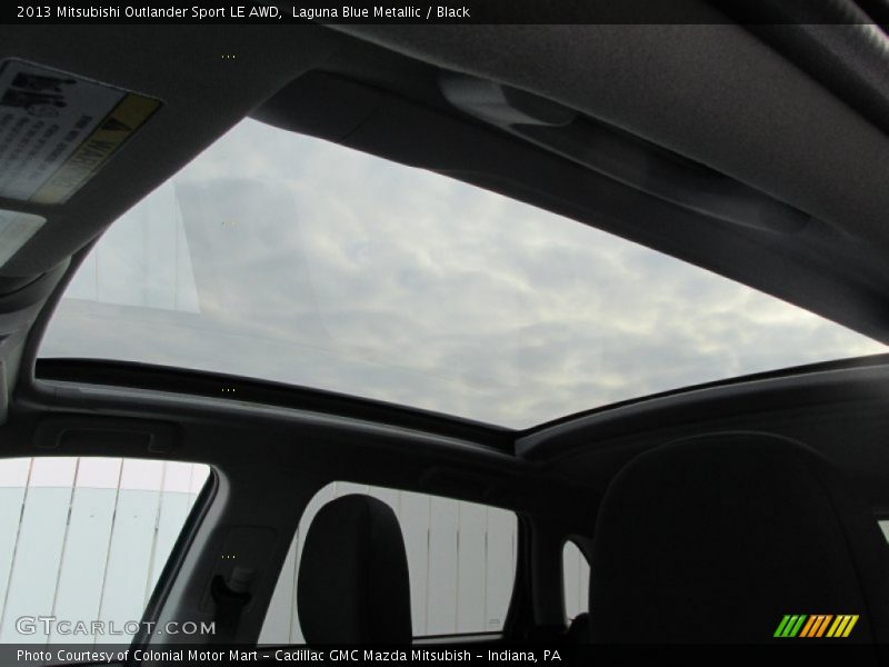 Sunroof of 2013 Outlander Sport LE AWD