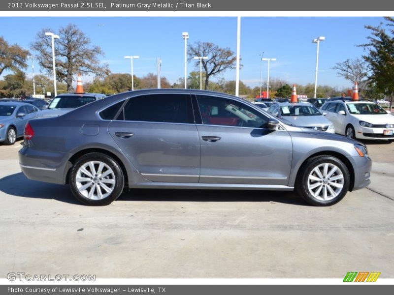 Platinum Gray Metallic / Titan Black 2012 Volkswagen Passat 2.5L SEL