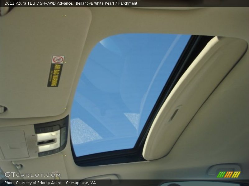 Bellanova White Pearl / Parchment 2012 Acura TL 3.7 SH-AWD Advance