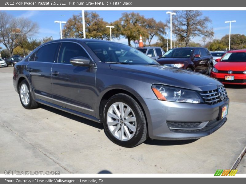 Platinum Gray Metallic / Titan Black 2012 Volkswagen Passat 2.5L SEL