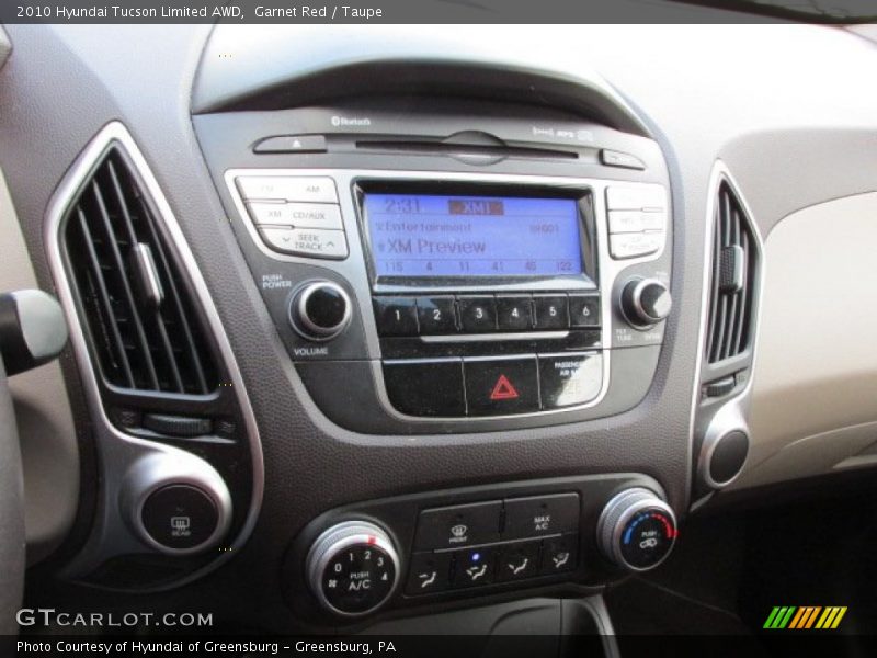 Garnet Red / Taupe 2010 Hyundai Tucson Limited AWD
