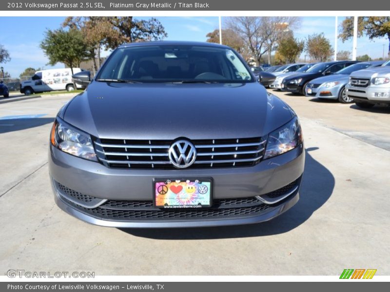 Platinum Gray Metallic / Titan Black 2012 Volkswagen Passat 2.5L SEL