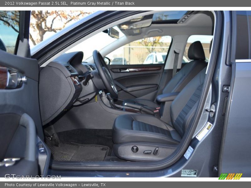 Platinum Gray Metallic / Titan Black 2012 Volkswagen Passat 2.5L SEL