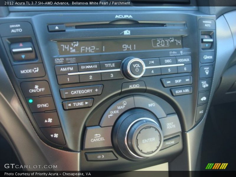Bellanova White Pearl / Parchment 2012 Acura TL 3.7 SH-AWD Advance