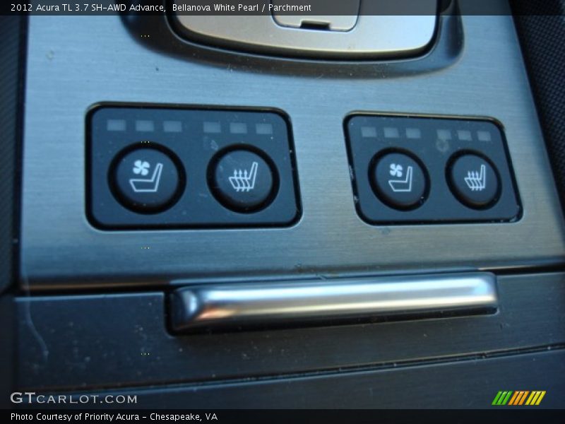 Bellanova White Pearl / Parchment 2012 Acura TL 3.7 SH-AWD Advance
