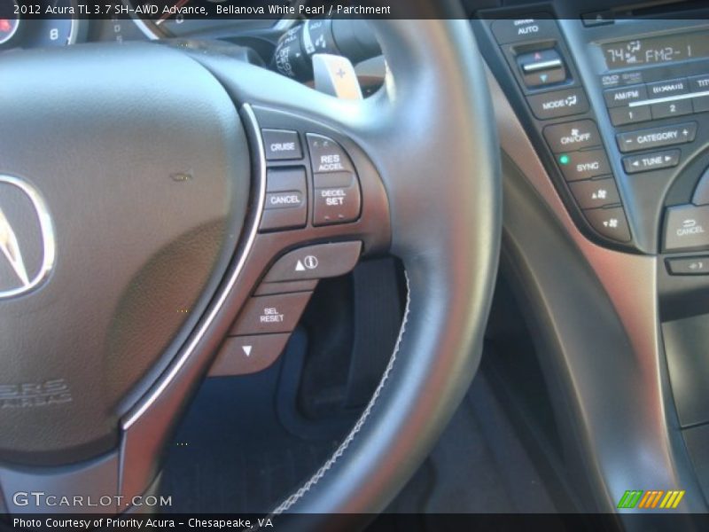 Bellanova White Pearl / Parchment 2012 Acura TL 3.7 SH-AWD Advance