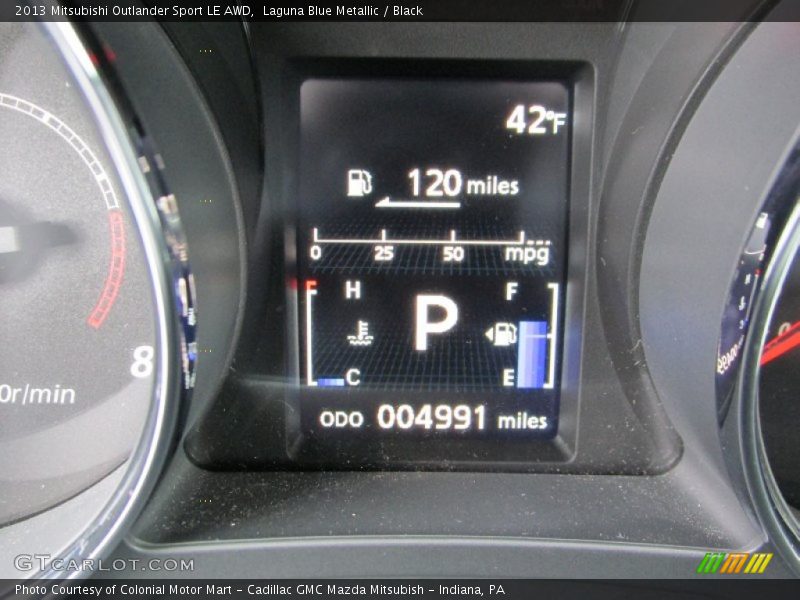 Laguna Blue Metallic / Black 2013 Mitsubishi Outlander Sport LE AWD