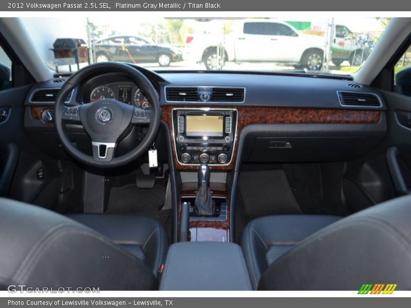Platinum Gray Metallic / Titan Black 2012 Volkswagen Passat 2.5L SEL