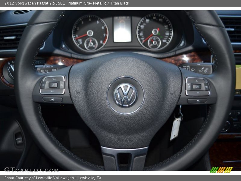 Platinum Gray Metallic / Titan Black 2012 Volkswagen Passat 2.5L SEL