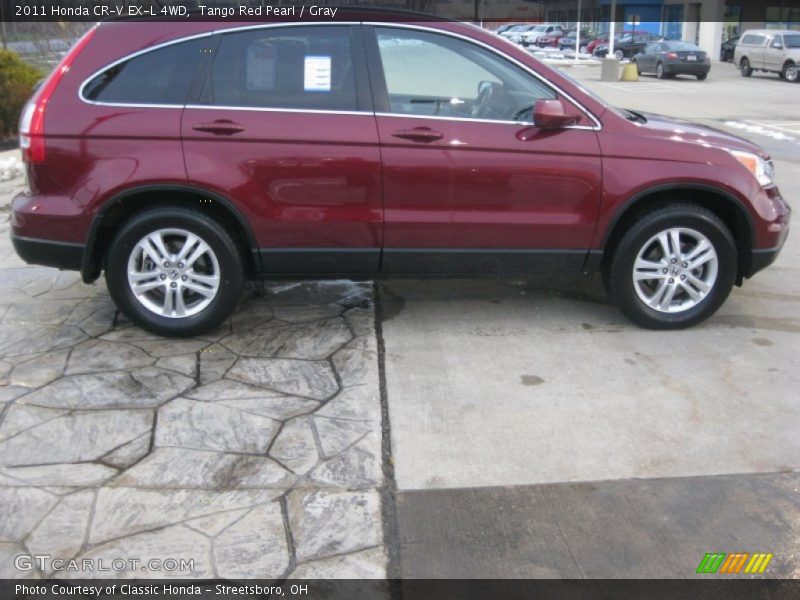 Tango Red Pearl / Gray 2011 Honda CR-V EX-L 4WD