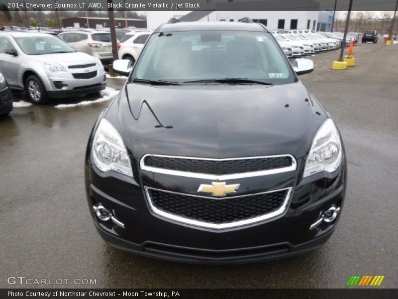 Black Granite Metallic / Jet Black 2014 Chevrolet Equinox LT AWD