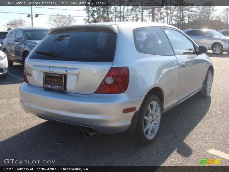 Satin Silver Metallic / Black 2003 Honda Civic Si Hatchback