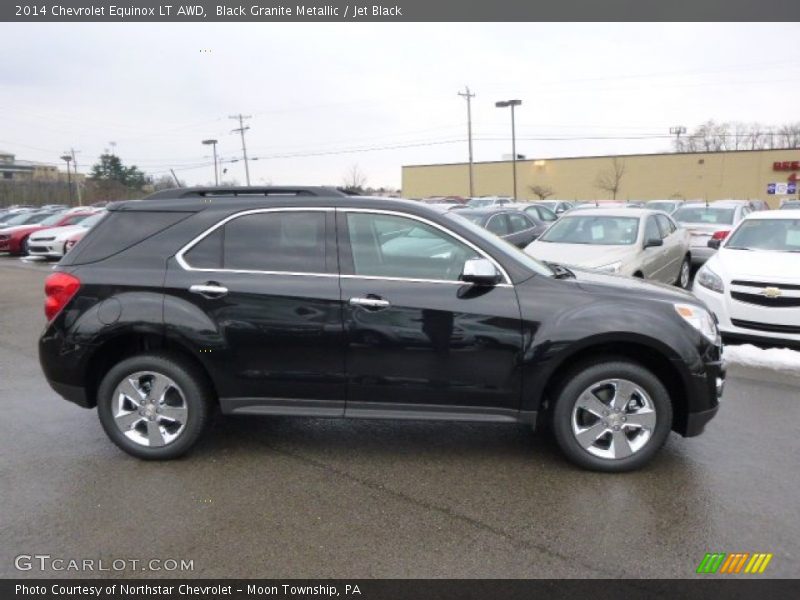 Black Granite Metallic / Jet Black 2014 Chevrolet Equinox LT AWD