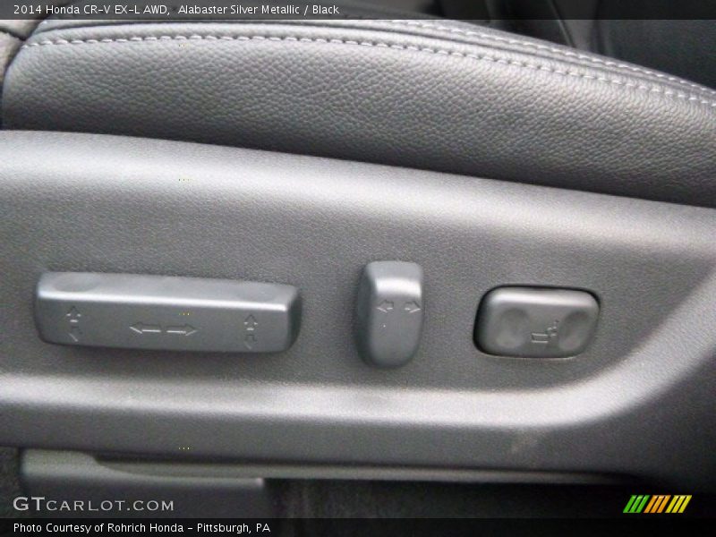 Alabaster Silver Metallic / Black 2014 Honda CR-V EX-L AWD
