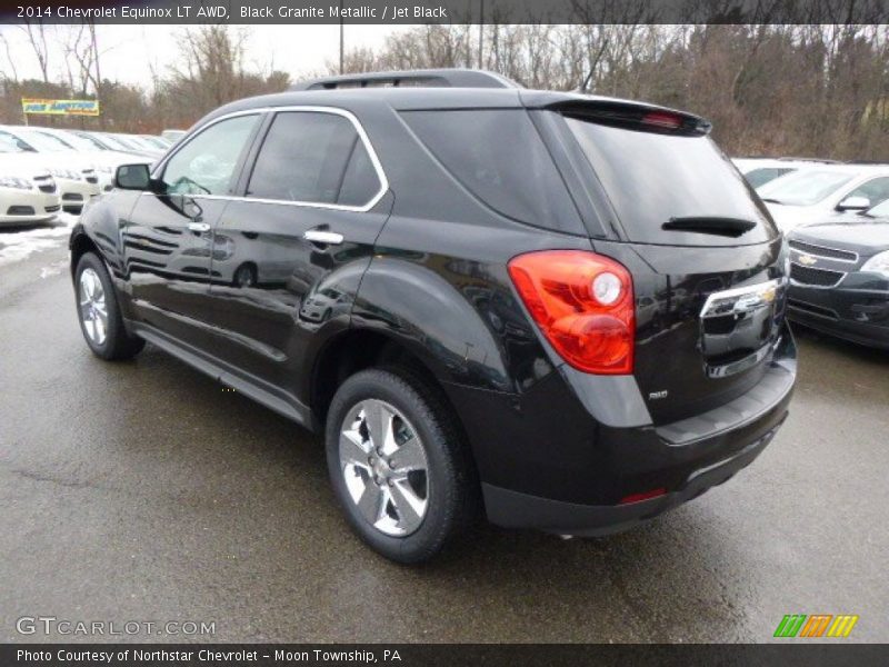 Black Granite Metallic / Jet Black 2014 Chevrolet Equinox LT AWD