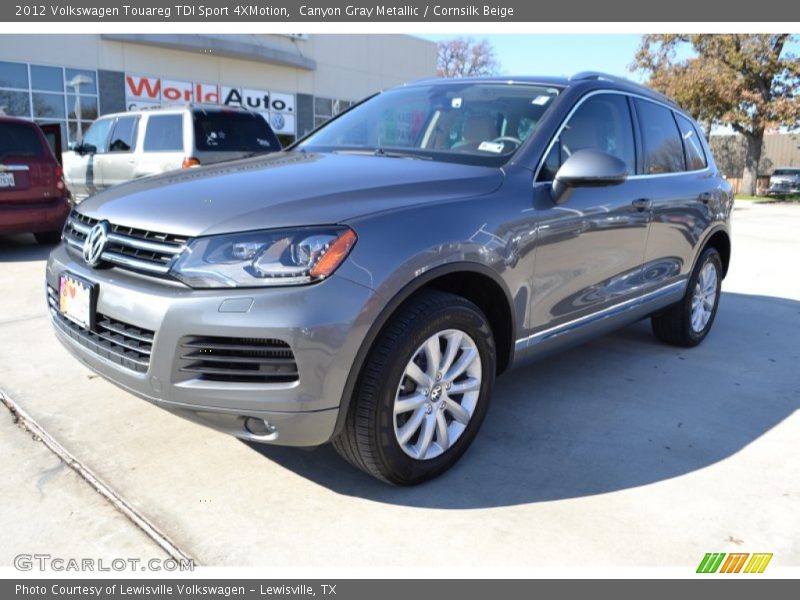 Canyon Gray Metallic / Cornsilk Beige 2012 Volkswagen Touareg TDI Sport 4XMotion