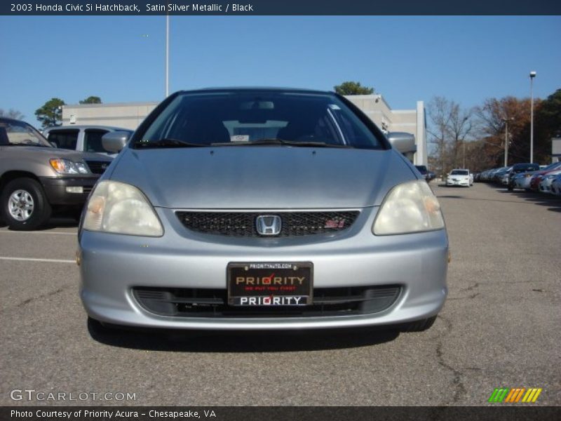Satin Silver Metallic / Black 2003 Honda Civic Si Hatchback