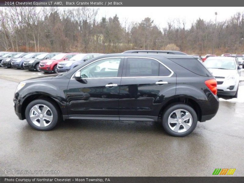Black Granite Metallic / Jet Black 2014 Chevrolet Equinox LT AWD
