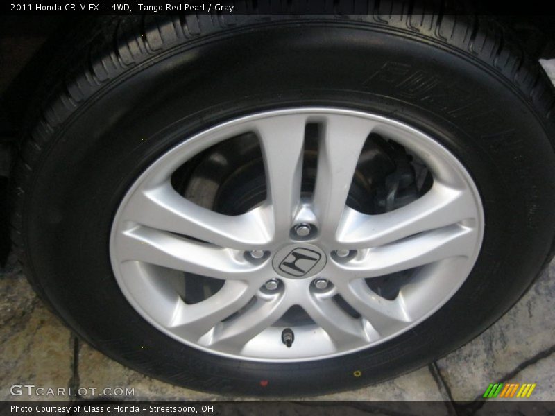 Tango Red Pearl / Gray 2011 Honda CR-V EX-L 4WD