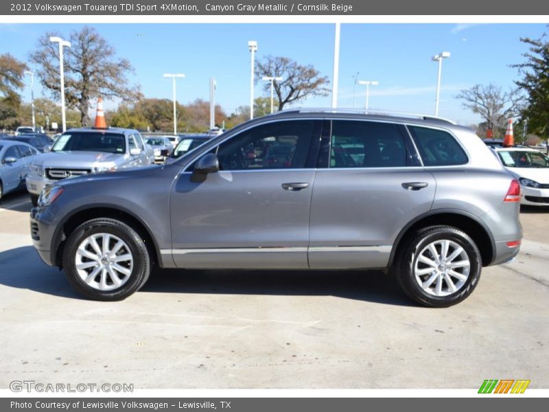 Canyon Gray Metallic / Cornsilk Beige 2012 Volkswagen Touareg TDI Sport 4XMotion