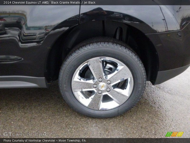 Black Granite Metallic / Jet Black 2014 Chevrolet Equinox LT AWD