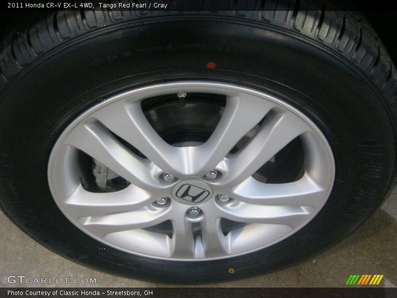 Tango Red Pearl / Gray 2011 Honda CR-V EX-L 4WD