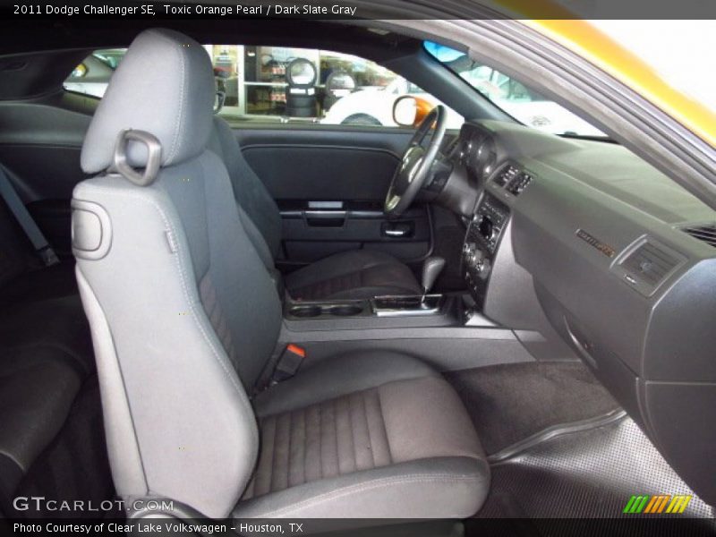 Toxic Orange Pearl / Dark Slate Gray 2011 Dodge Challenger SE