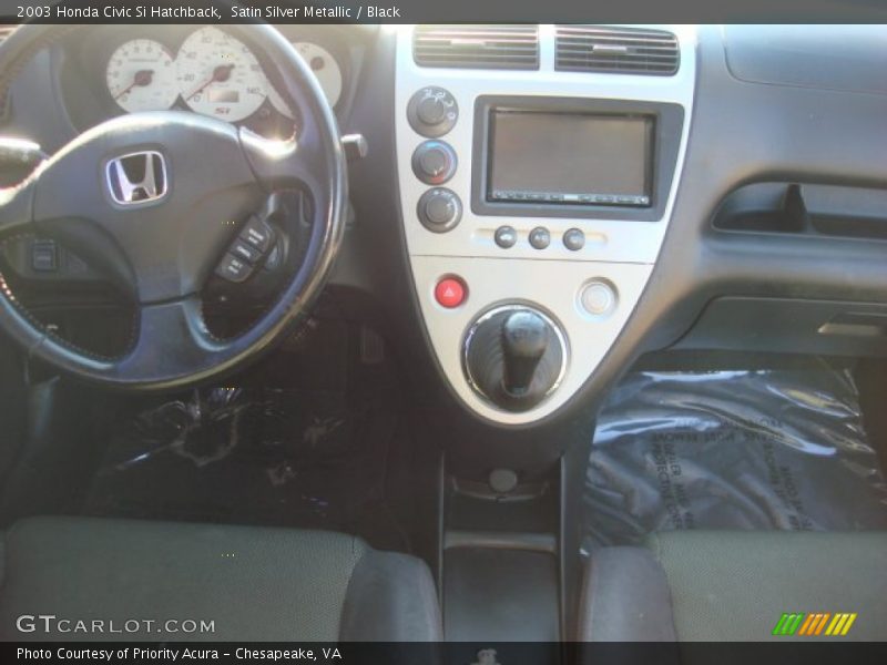 Satin Silver Metallic / Black 2003 Honda Civic Si Hatchback