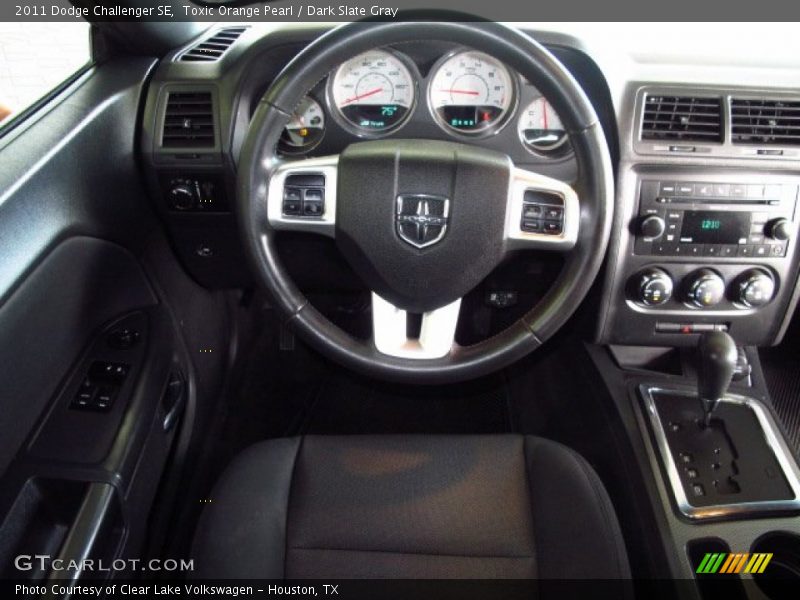 Toxic Orange Pearl / Dark Slate Gray 2011 Dodge Challenger SE
