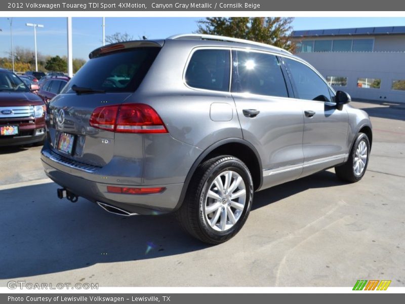 Canyon Gray Metallic / Cornsilk Beige 2012 Volkswagen Touareg TDI Sport 4XMotion