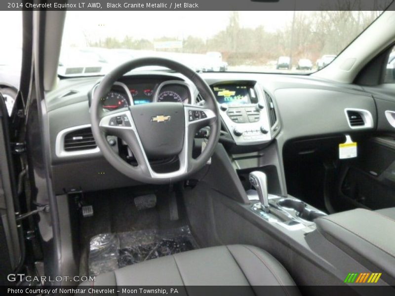 Black Granite Metallic / Jet Black 2014 Chevrolet Equinox LT AWD