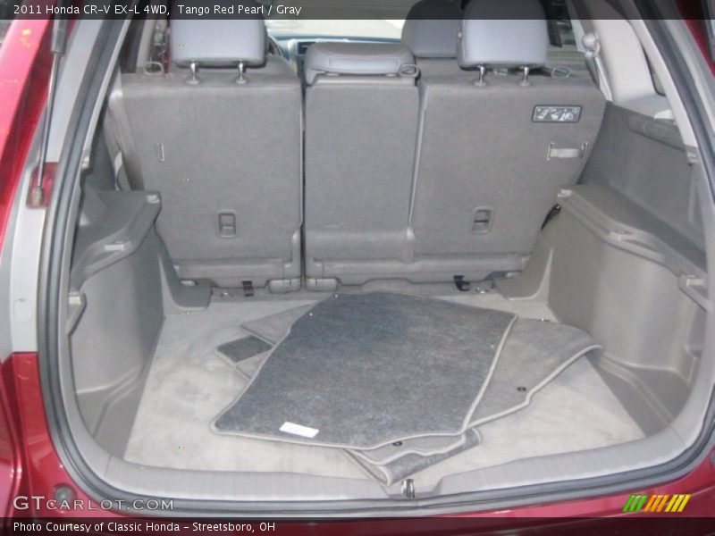 Tango Red Pearl / Gray 2011 Honda CR-V EX-L 4WD