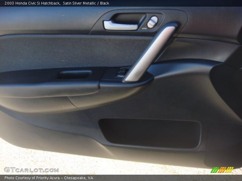 Satin Silver Metallic / Black 2003 Honda Civic Si Hatchback
