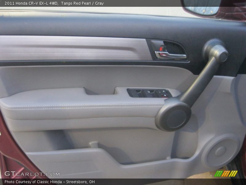 Tango Red Pearl / Gray 2011 Honda CR-V EX-L 4WD