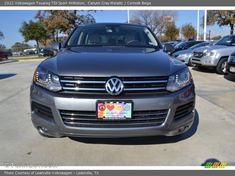 Canyon Gray Metallic / Cornsilk Beige 2012 Volkswagen Touareg TDI Sport 4XMotion