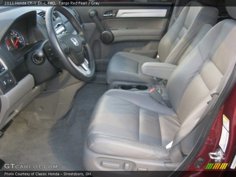 Tango Red Pearl / Gray 2011 Honda CR-V EX-L 4WD
