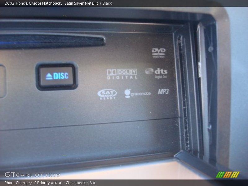 Satin Silver Metallic / Black 2003 Honda Civic Si Hatchback