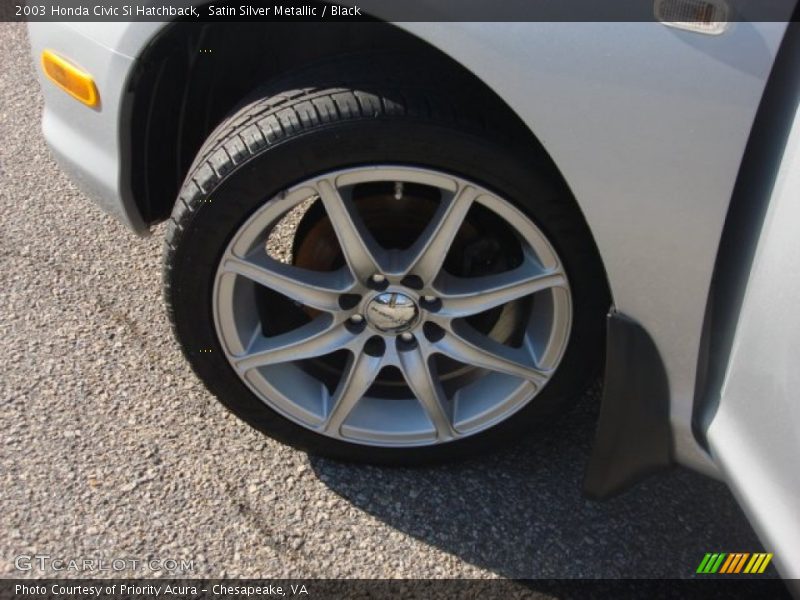 Satin Silver Metallic / Black 2003 Honda Civic Si Hatchback