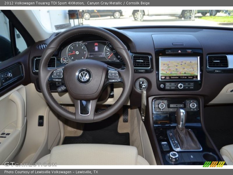 Canyon Gray Metallic / Cornsilk Beige 2012 Volkswagen Touareg TDI Sport 4XMotion