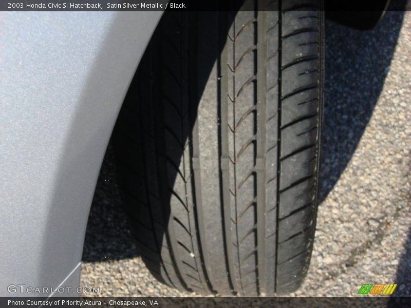 Satin Silver Metallic / Black 2003 Honda Civic Si Hatchback