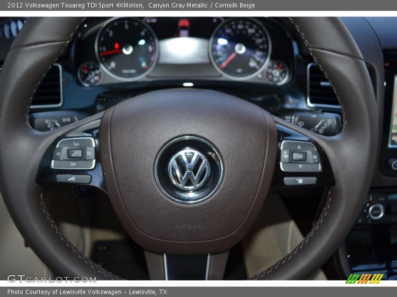 Canyon Gray Metallic / Cornsilk Beige 2012 Volkswagen Touareg TDI Sport 4XMotion