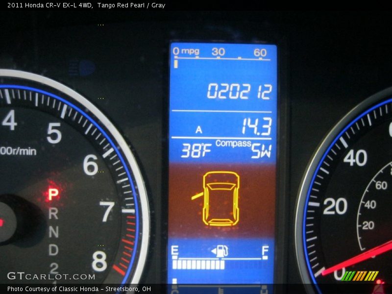 Tango Red Pearl / Gray 2011 Honda CR-V EX-L 4WD