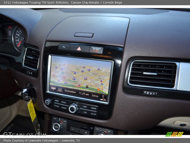 Canyon Gray Metallic / Cornsilk Beige 2012 Volkswagen Touareg TDI Sport 4XMotion