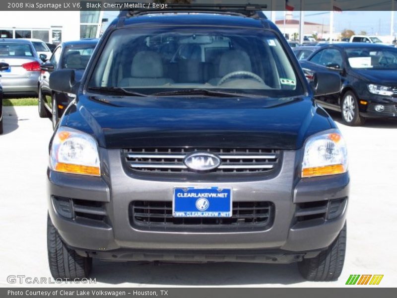 Black Cherry Metallic / Beige 2008 Kia Sportage LX V6