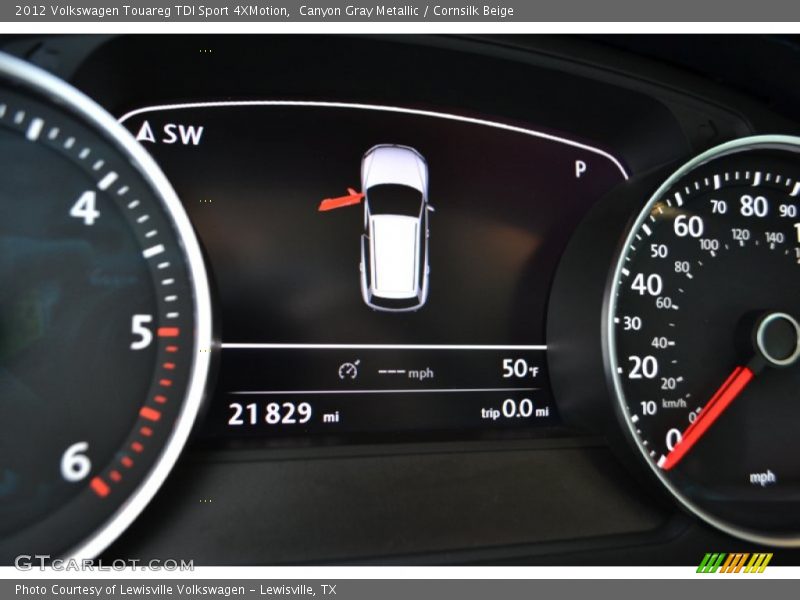 Canyon Gray Metallic / Cornsilk Beige 2012 Volkswagen Touareg TDI Sport 4XMotion