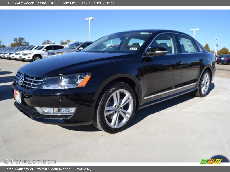 Black / Cornsilk Beige 2014 Volkswagen Passat TDI SEL Premium