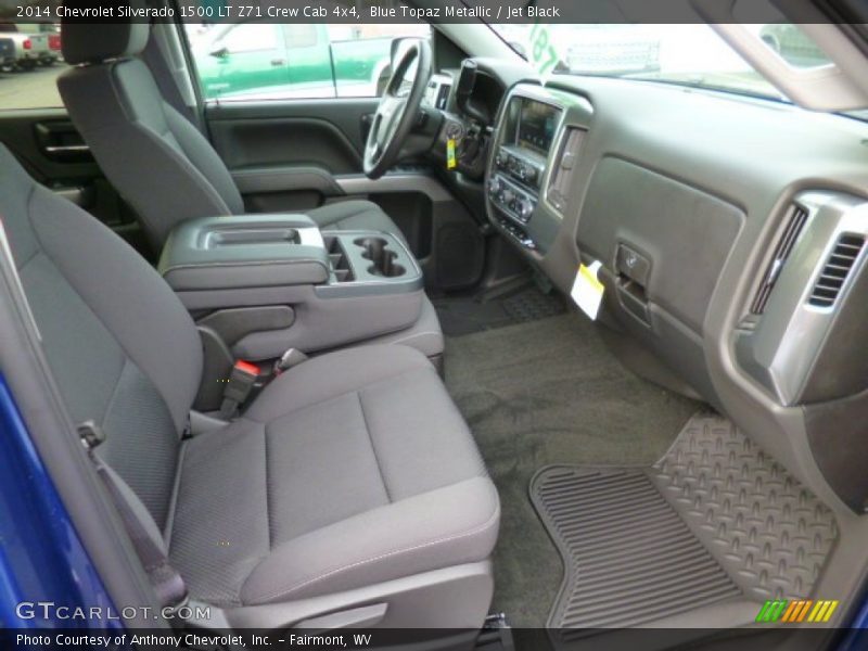 Blue Topaz Metallic / Jet Black 2014 Chevrolet Silverado 1500 LT Z71 Crew Cab 4x4