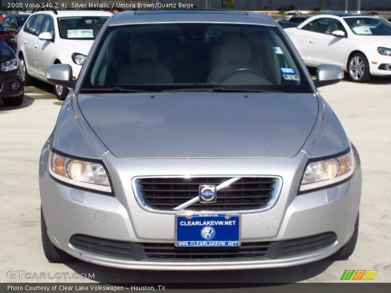 Silver Metallic / Umbra Brown/Quartz Beige 2008 Volvo S40 2.4i
