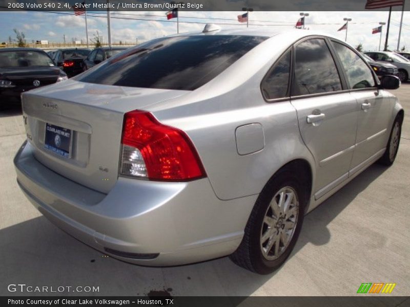 Silver Metallic / Umbra Brown/Quartz Beige 2008 Volvo S40 2.4i